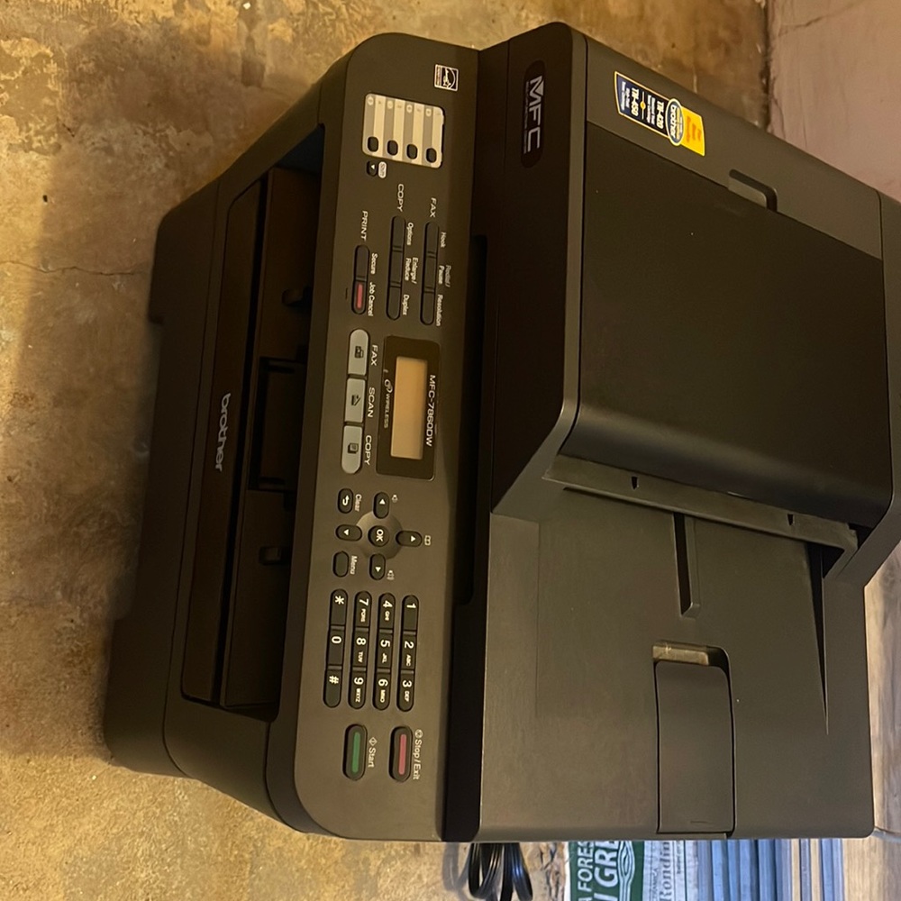 brother mfc 7860dw printer scan fax